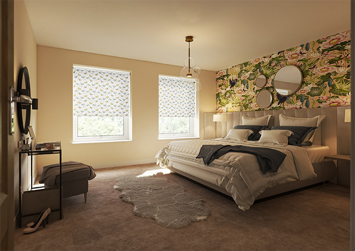 Watercolour Dandelions, Pastel Golds - Twist&Fit Roller Blind - Image 7